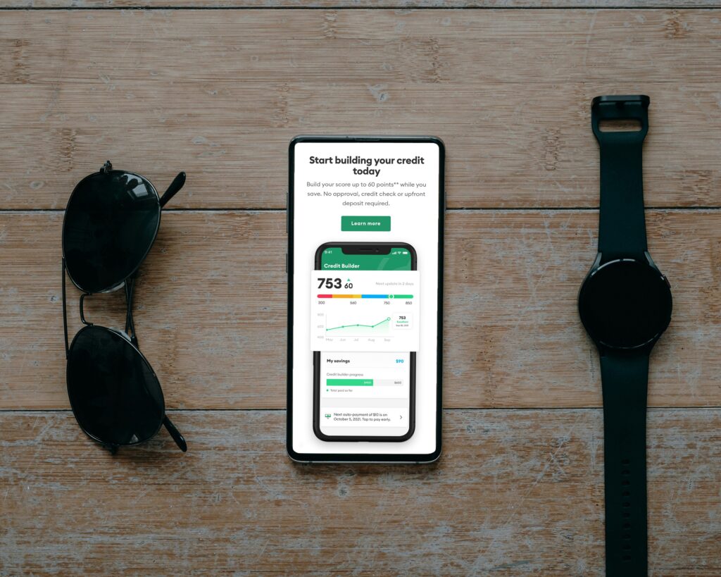 Checking credit score on smartphone UK