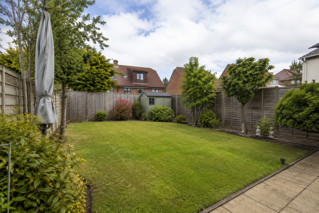 A back garden.
